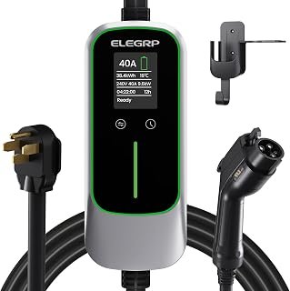 ELEGRP Level 2 EV Charger 40 Amp, J1772 Portable